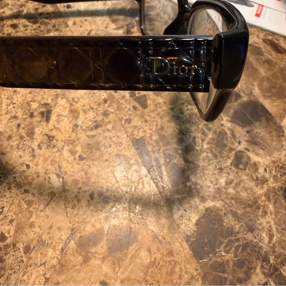 Dior Olive Brown Rectangular Eyeglass Frames - image 12